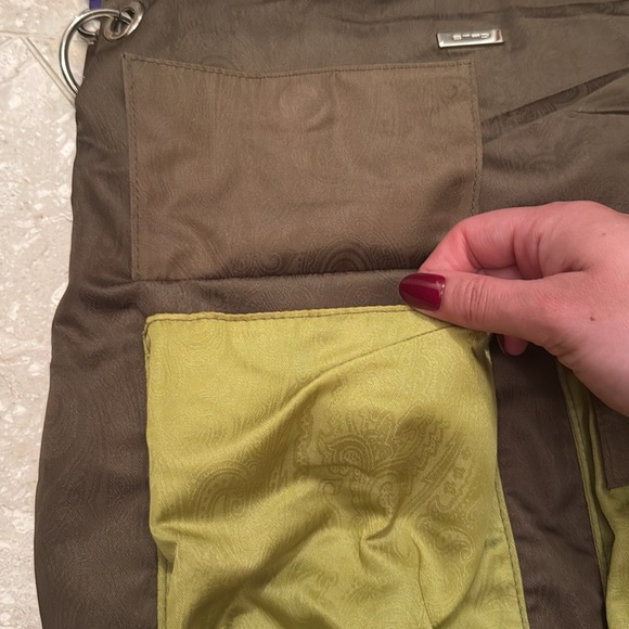 Etro Milano Made in Italy Shoulder Travel Bag Waterproof Paisley Pockets - Picture 10 of 11